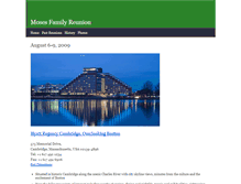 Tablet Screenshot of mosesfamilyreunion.com